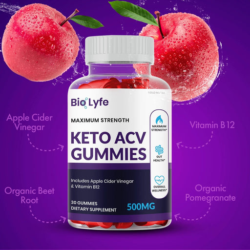Gomitas Bio Lyfe Keto ACV, fuerza máxima para el control de peso 525 mg - Quierox - Tienda Online