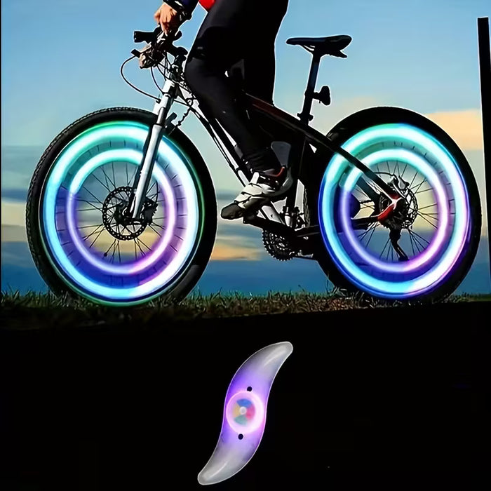 Luz LED coloridas para ruedas de bicicleta, luces de radios de bicicleta súper brillantes