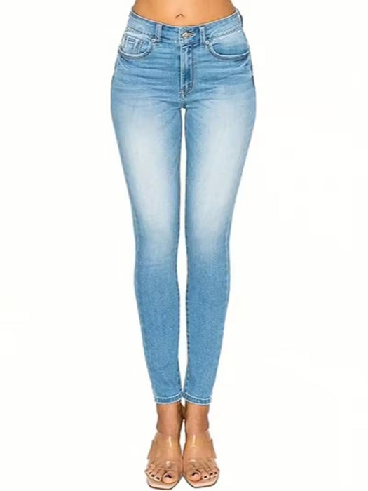 Vaqueros ligeros para mujer, cintura media, ajustados, realzan las curvas del cuerpo