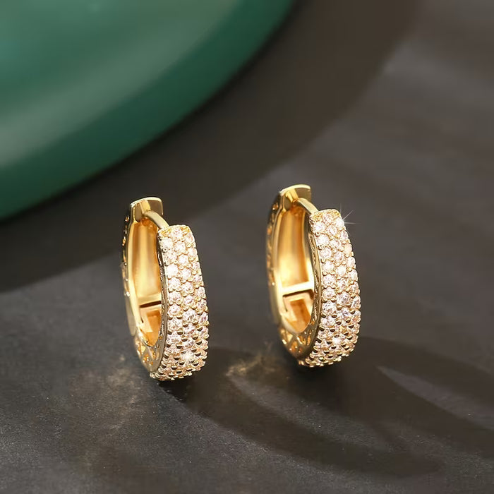 Pendientes geométricos de moda en forma de U de estilo europeo