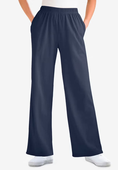 Pantalones anchos de punto de 7 días
