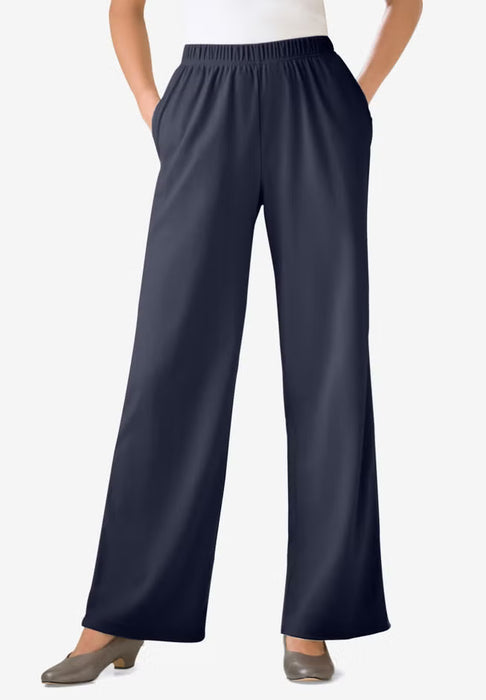Pantalones anchos de punto de 7 días