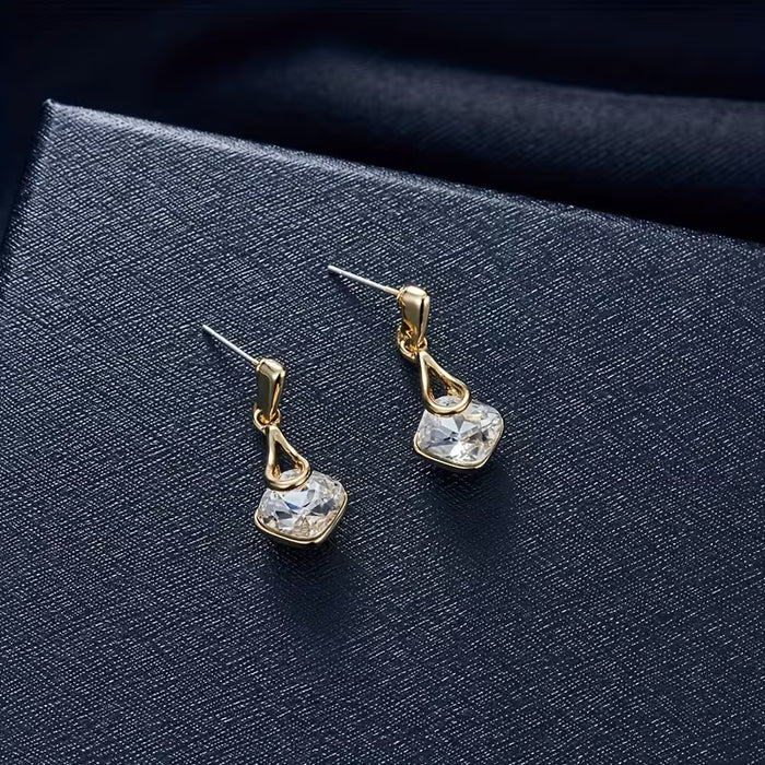 1 Collar + un par de aretes set elegante para mujer