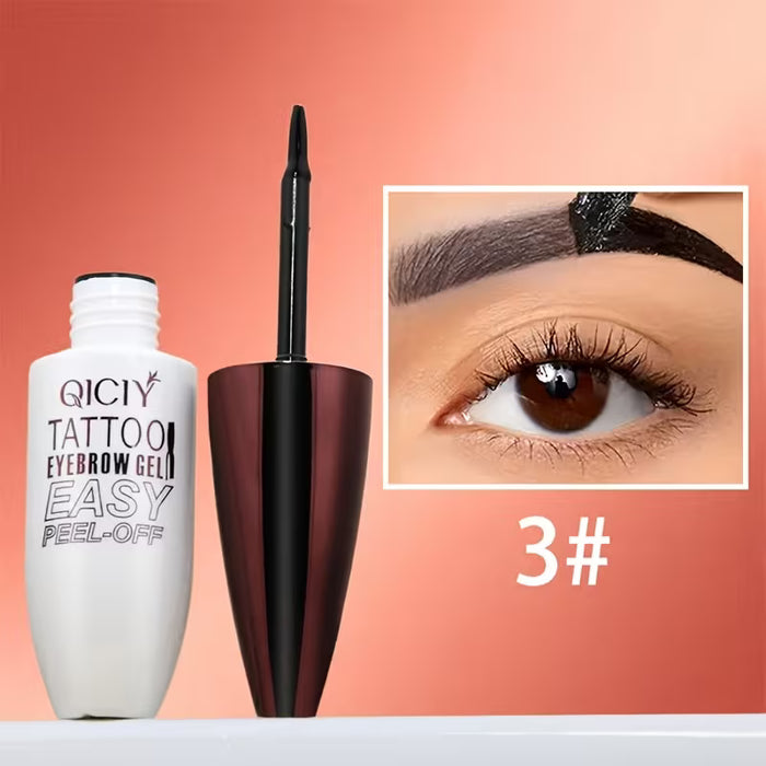 QICIY Gel para Cejas Tattoo Fácil de Quitar - Impermeable y a Prueba de Manchas