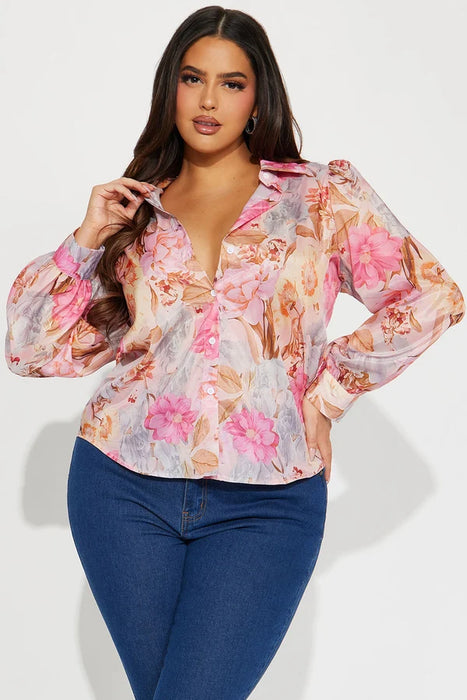 Fashion Nova Camiseta Watch Me Bloom