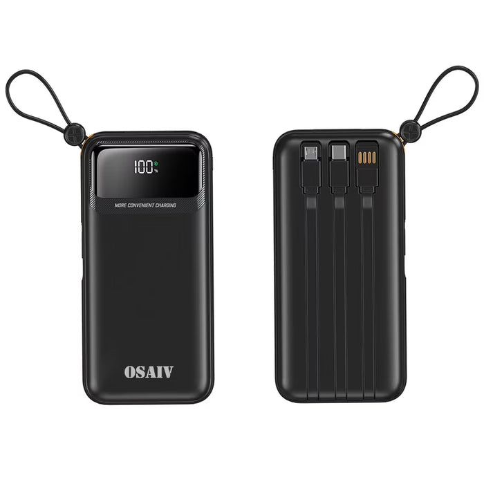Batería externa de gran capacidad con pantalla LED, OSAIV 20000mAh, carga rápida de 20W