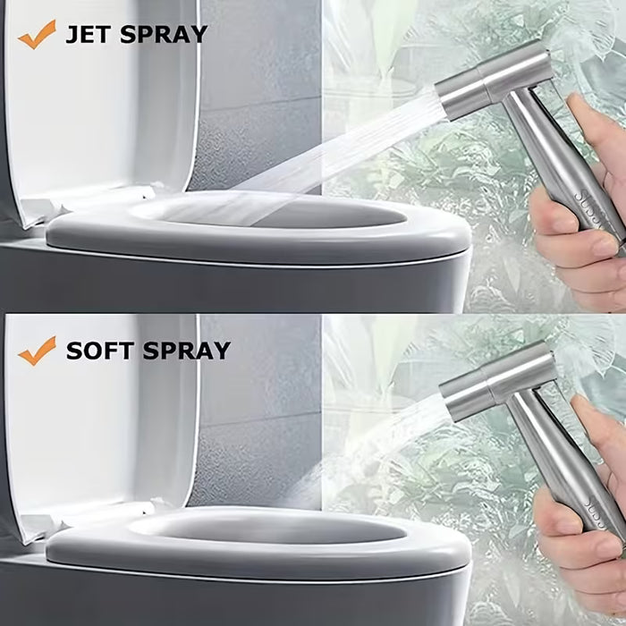 3 piezas Juego de Ducha para Baño de Acero Inoxidable con Pistola de Alta Presión