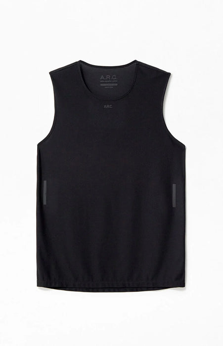 PACSUN Camiseta sin mangas de alto rendimiento ARC Active negra