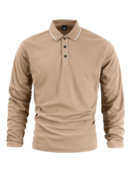 Camisa de Hombre Pearson OBM de Moda Popular, Color Sólido, Transpirable y Cómoda