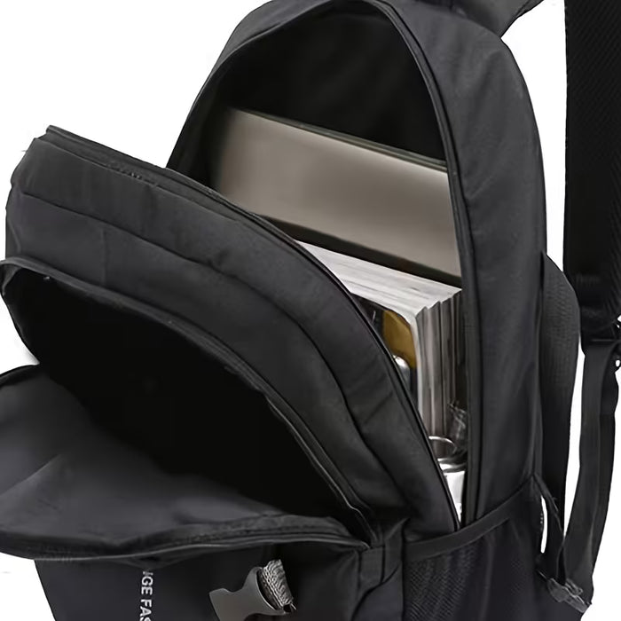 1 Mochila Compacta de Nylon para Hombre de Viaje de Gran Capacidad para Trabajo y Universidad