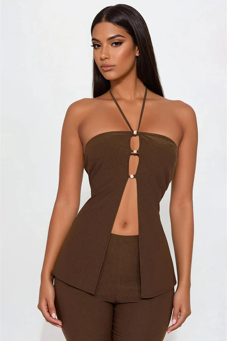 FASHIONNOVA Conjunto de pantalón capri Meilani