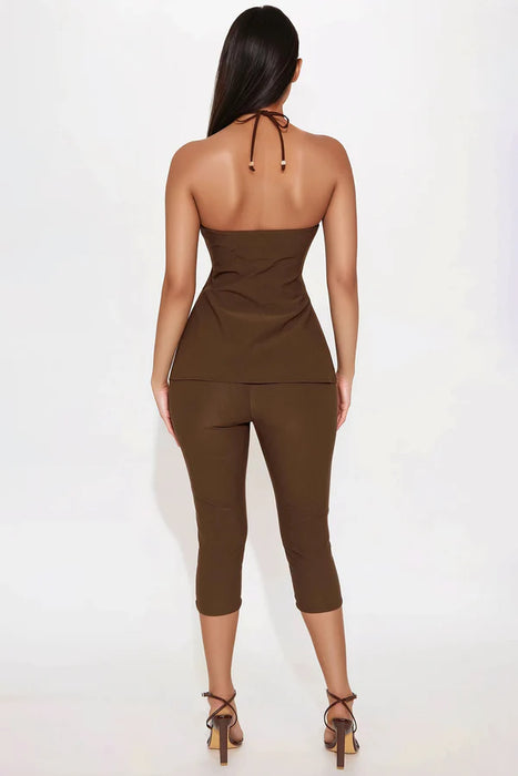 FASHIONNOVA Conjunto de pantalón capri Meilani