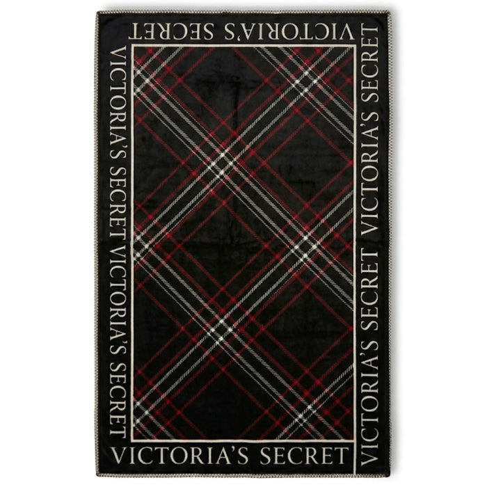 Victoria's Secret Manta de cuadros Sherpa : suave y acogedora.
