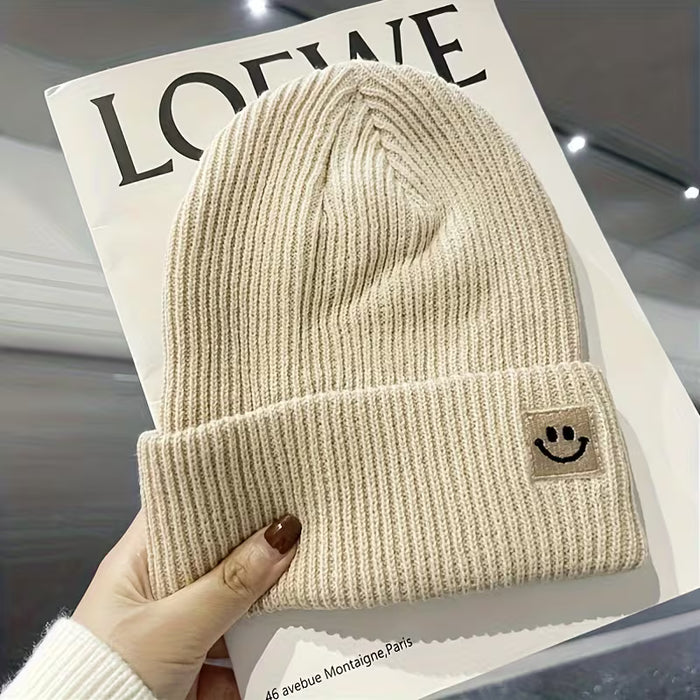 Gorro de Punto Sólido -Abrigado