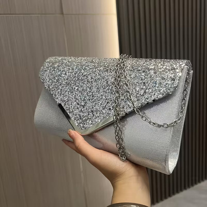 Bolso de fiesta clásico con lentejuelas elegante para mujer