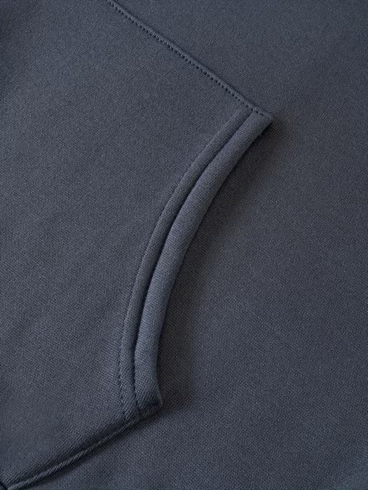 Sudadera informal de manga larga con estampado de letras negras para hombre