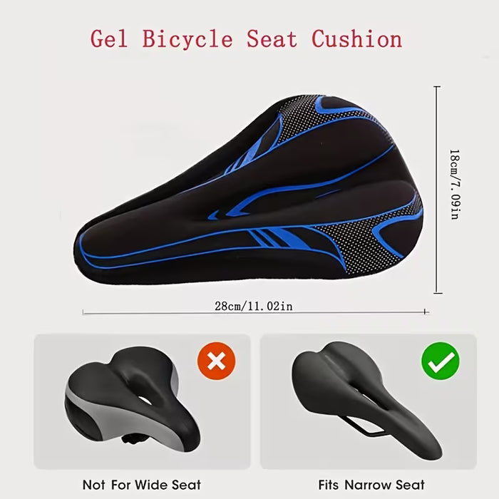 Funda acolchada de gel para asiento de bicicleta, compatible con Peloton