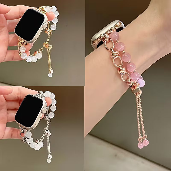 1pc Correa de Reloj con Cuentas para Mujer de 38/40/41mm