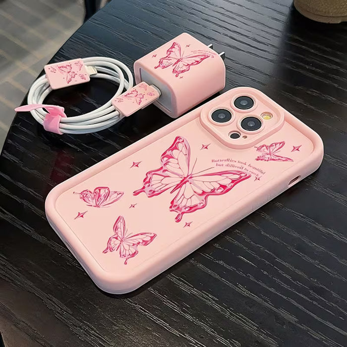 Funda para teléfono: Juego de 5 con estampado rosa para iPhone 11