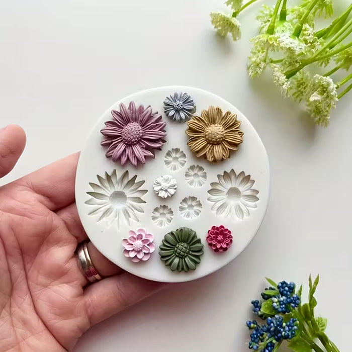 1 Molde de Silicona para Flores, Molde para Arcilla Polimérica