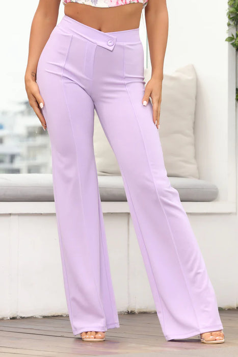 Pantalón de Vestir Pierna Ancha para mujer
