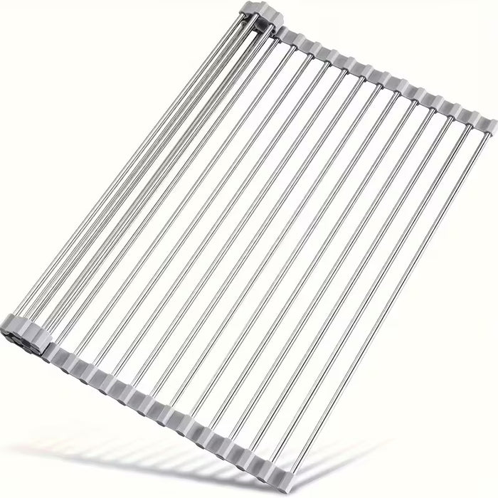 1pc, Estante de Secado de Platos de Acero Inoxidable