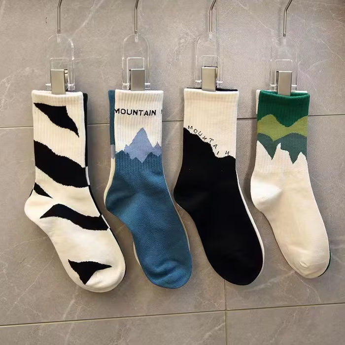 Calcetines Asimétricos de Estilo AB para Mujer - 5 Pares