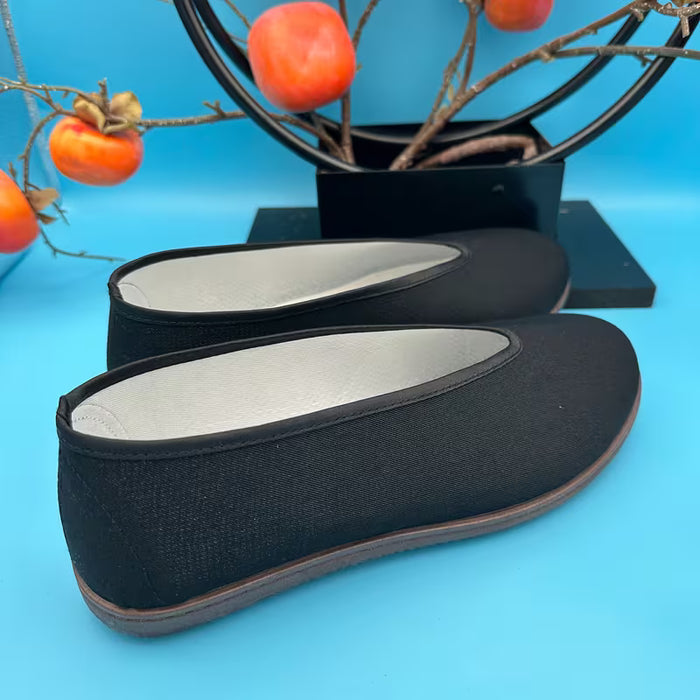 Zapatos casuales para niños y boca redonda estilo Old Beijing, zapatos de Kung Fu