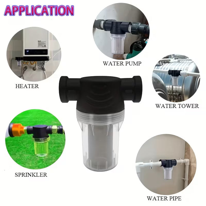 Filtro De Sedimentos De 1pc 3/4", Colador Horizontal Con Pantalla De Malla Para Bomba De Agua