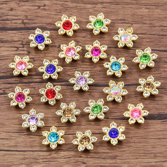 100pcs LuxeCraft Flores de Girasol de Cristal Artificiales