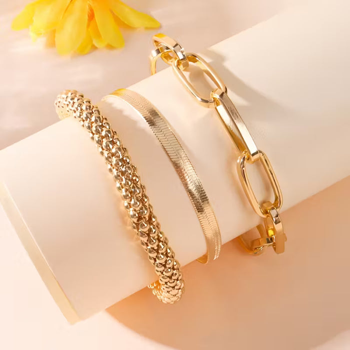 Conjunto de tres pulseras para mujeres