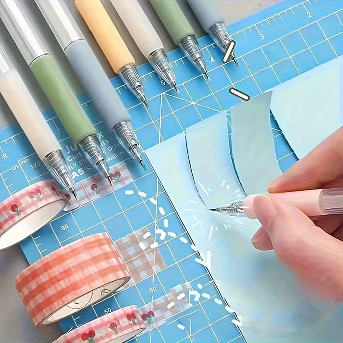 4 Piezas de Cuchillo Retráctil para Papel y Grabado en Manualidades