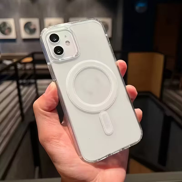 Funda Transparente con Carga Inalámbrica Magnética para iPhone 12 Pro Max