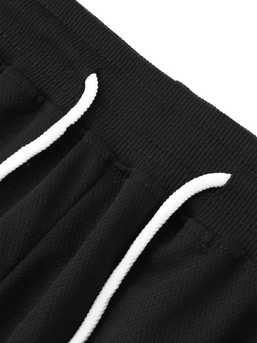 4pcs Pantalones Cortos Atléticos Casuales para Hombre con Bolsillos con Cremallera