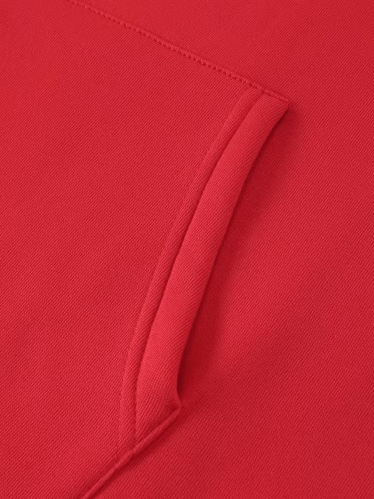 Sudadera casual para hombre con estampado de letras moderno y capucha con cordón