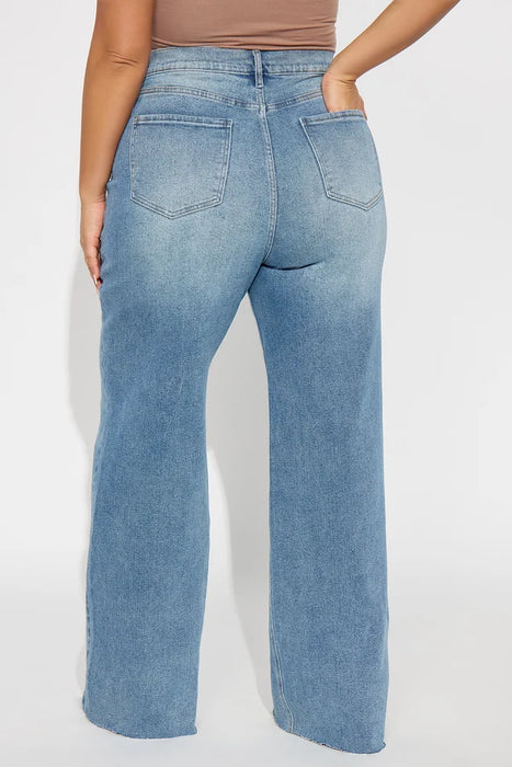 Fashion Nova Pantalón De Mezclilla Tall Nova 90's Baby Basic Stretch Wide Leg