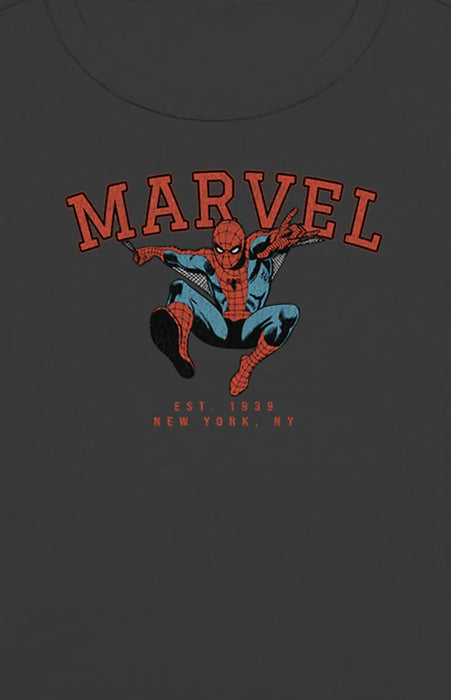 Camiseta corta universitaria de Spider-Man de Marvel