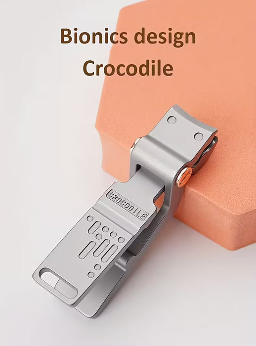 Cortauñas De Cocodrilo Biónico, 1 Unidad, Acero Inoxidable De Alta Calidad, Gran Apertura
