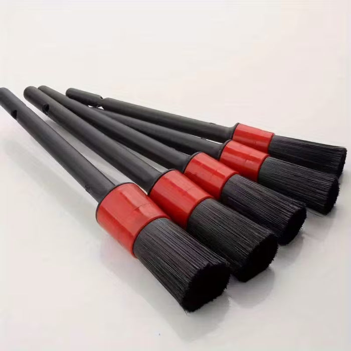 Juego de 5 cepillos para limpieza de coche, kit de cepillos para detallado