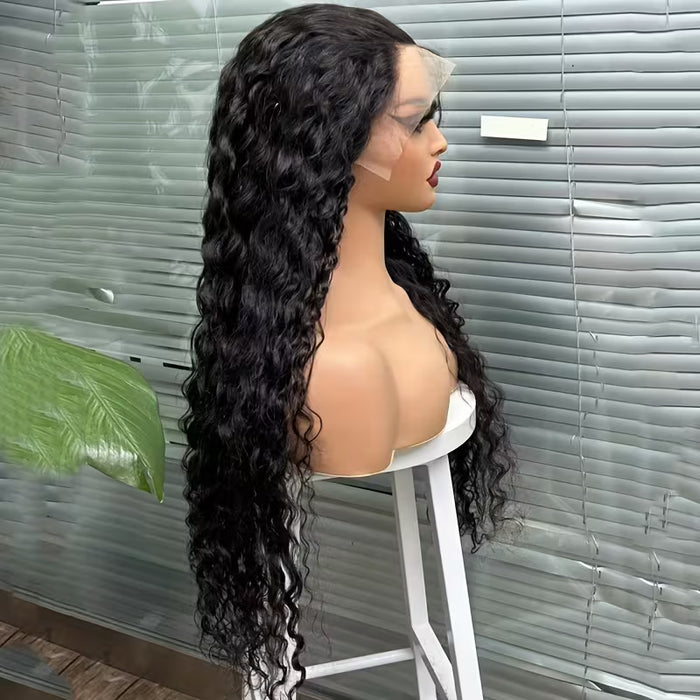 Peluca frontal de encaje con ondas de agua 28inch