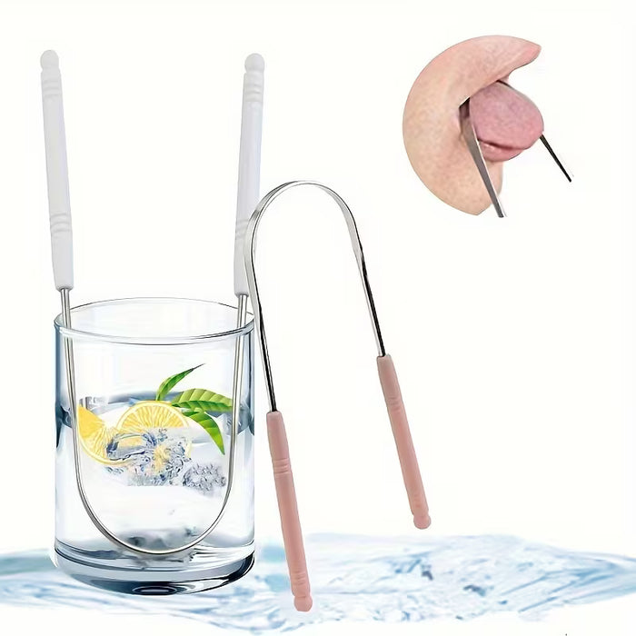 Raspador de lengua para adultos, herramienta de limpieza de lengua, unisex