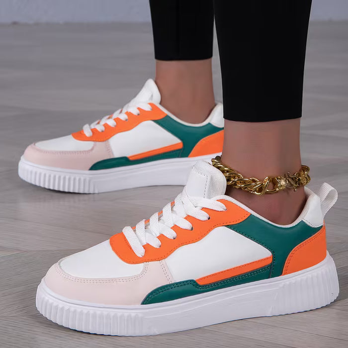 Zapatillas Deportivas, Colorblock, Cómodas y Transpirables