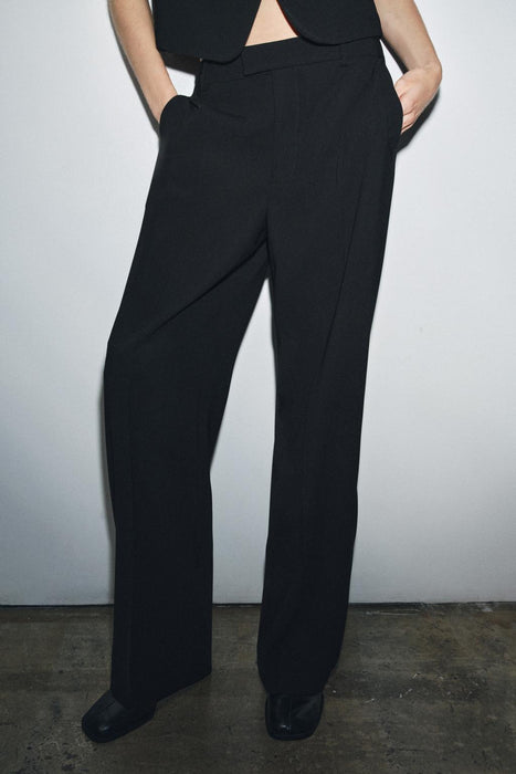 Zara Pantalón de pierna recta para mujer