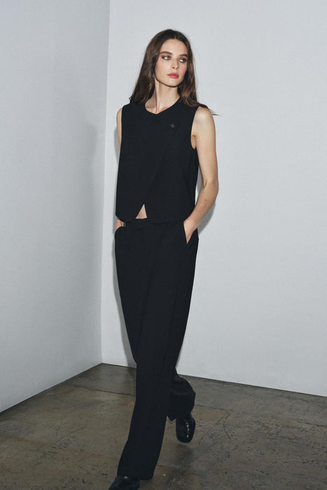 Zara Pantalón de pierna recta para mujer