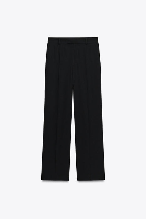 Zara Pantalón de pierna recta para mujer