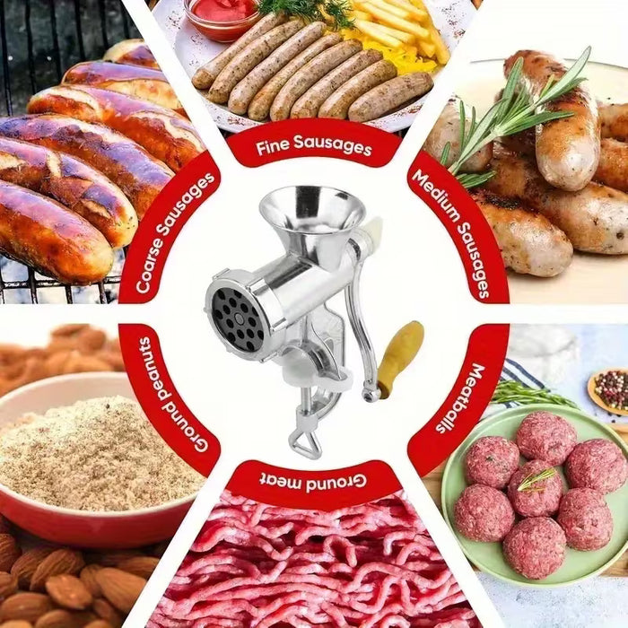 Picadora de carne y relladora de salchichas manual de alta resistencia