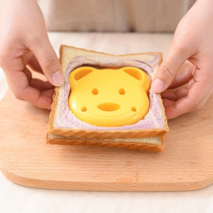 Recortador de Sándwiches en Forma de Oso - Ideal para Bento y Snacks Creativos