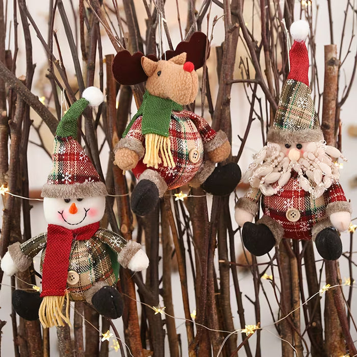 3pcs de Muñecos - Suministros de Decoración Navideña Adornos para Árbol de Navidad