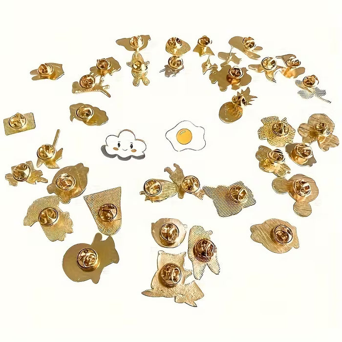 20uds Broches de Esmalte Adorables, Insignias Anti-Exposición, Broche Lindo INS Tide