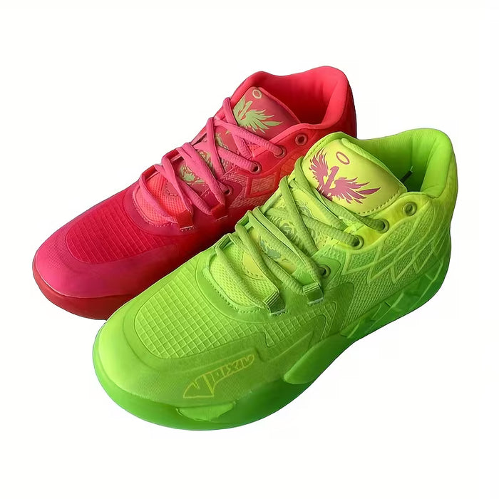 Zapatos De Baloncesto De Bloque De Color Para Hombres, Transpirables y Antideslizantes